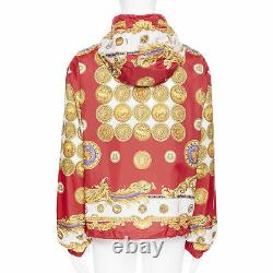 New VERSACE Limited Gold Pig Medusa Medallion Coin Baroque print hoodie IT56 3XL