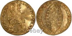 Nice 1722-32 Gold Coin Venice Italy Zecchino Ducat Alvise Mocenigo III KM 517