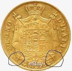 Of GREAT RARITY ITALY NAPOLEON Ier GOLD OR 40 LIRE 1812 MILANO aUNCIRCULATED