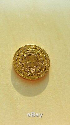 Old Coin Italy Kingdom of Sardinia Carlo Alberto 50 lire 1836 (Turin)