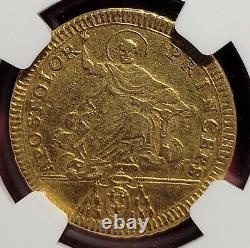 Papal States, Pius VI 1787 30 Paoli Gold Coin, NGC Graded XF45