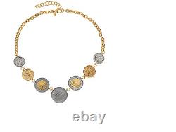 QVC Veronese 18K Gold Plated Lire Coin 18 Necklace