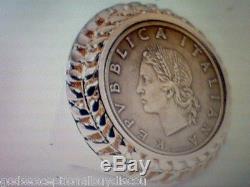 Rare Big Euro Italy 14k & Bz Coin Collector Ring Sz 5 + Gift Last 1 Left