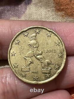 RARE- Italy 20 Cent Euro With Errors