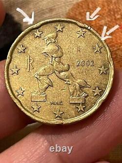 RARE- Italy 20 Cent Euro With Errors