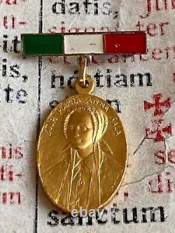 RARE VINTAGE 8K Gold Medal Sisters of Saint Marcellina Maria Anna Sala