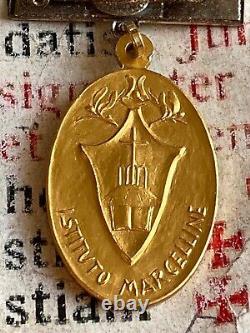 RARE VINTAGE 8K Gold Medal Sisters of Saint Marcellina Maria Anna Sala