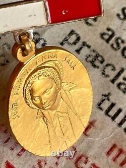 RARE VINTAGE 8K Gold Medal Sisters of Saint Marcellina Maria Anna Sala