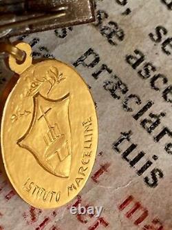 RARE VINTAGE 8K Gold Medal Sisters of Saint Marcellina Maria Anna Sala