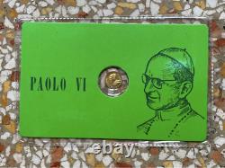 RARE VINTAGE 8K Solid Gold COIN Miniature Gold coin Pope Paul VI Special