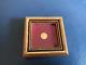 RARE VINTAGE 8K Solid Gold COIN wood frame miniature Gold coin Maximillian Emp