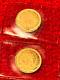 RARE VINTAGE LOT 8K Solid Gold COIN N. 2 miniature Gold coins FRANCE