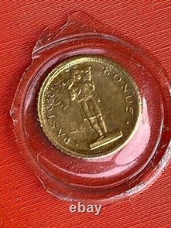 RARE VINTAGE LOT 8K Solid Gold COIN N. 6 miniature Gold coins Pope SPECIAL