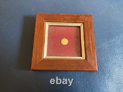 RARE VINTAGE LOT 8K Solid Gold COIN miniature Gold coin Pope Paul VI-John XXIII