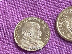 RARE VINTAGE LOT 8K Solid Gold COIN miniature Gold coins Pope & St Marine