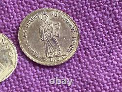 RARE VINTAGE LOT 8K Solid Gold COIN miniature Gold coins Pope & St Marine