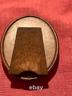 RARE VINTAGE SILVER FRAME LOT 8K Solid Gold COIN N. 3 AMERICAN Dollars