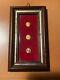 RARE VINTAGE WOOD FRAME LOT 8K Solid Gold COIN N. 3 -Collection miniature KING