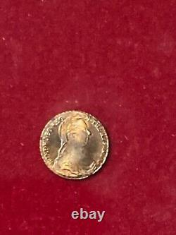 RARE VINTAGE WOOD FRAME LOT 8K Solid Gold COIN N. 3 -Collection miniature KING