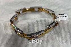 RARE Vintage 18K GOLD Roberto Coin link bracelet 29.8 GRAMS Yellow & White