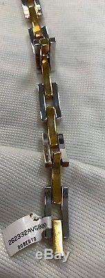 RARE Vintage 18K GOLD Roberto Coin link bracelet 29.8 GRAMS Yellow & White