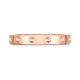 ROBERTO COIN 18KT Rose Gold Symphony Pois Moi Band Ring Size 6.5 (7771358AX650)