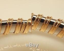 ROBERTO COIN 18K 2-Tone Gold 2.00 Ct. T. W. Diamond NABUCCO Flex Bangle Bracelet