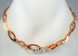 ROBERTO COIN 18K ROSE GOLD NECKLACE 37.2gr MADE IN ITALY $6,100