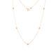 ROBERTO COIN 18K Rose Gold Diamonds by the Inch Necklace 5 Diamond 001316AXCH0