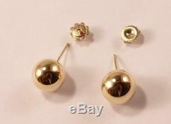 ROBERTO COIN 18K YELLOW GOLD BALL ROUND STUD POST EARRINGS, 12.33 mm