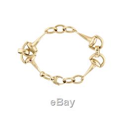 ROBERTO COIN 18K Yellow Gold Horsebit Link Bracelet medium $3100