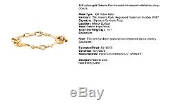 ROBERTO COIN 18K Yellow Gold Horsebit Link Bracelet medium $3100