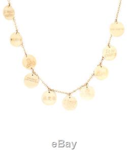 ROBERTO COIN 18K Yellow Gold Love Plus Necklace 262681AY1800 MSRP $1,780