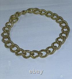 ROBERTO COIN 18k Gold STUNNING Large Ovals 18 DESIGNER Necklace Made In ITALY