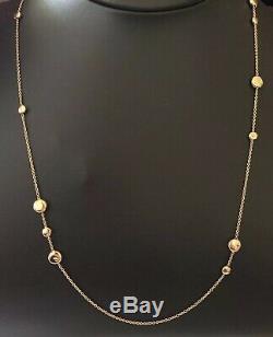 ROBERTO COIN 18k Rose Gold Multi Way Long Pebble Necklace NEW Withbox Marco Bicego
