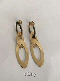ROBERTO COIN 18k YELLOW GOLD CHIC AND SHINE EXTRA LARGE EARRINGS