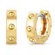 ROBERTO COIN 18k Yellow Gold Symphony Pois Moi Huggie Earrings