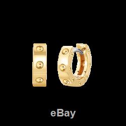 ROBERTO COIN 18k Yellow Gold Symphony Pois Moi Huggie Earrings (7771358AYER0)
