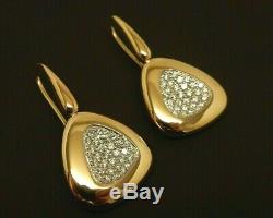 ROBERTO COIN Capri Plus 18K Gold. 95 ct tw Diamond Triangle Drop Earrings $4,125