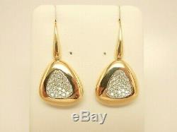 ROBERTO COIN Capri Plus 18K Gold. 95 ct tw Diamond Triangle Drop Earrings $4,125