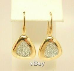 ROBERTO COIN Capri Plus 18K Gold. 95 ct tw Diamond Triangle Drop Earrings $4,125