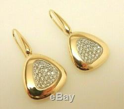 ROBERTO COIN Capri Plus 18K Gold. 95 ct tw Diamond Triangle Drop Earrings $4,125