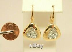 ROBERTO COIN Capri Plus 18K Gold. 95 ct tw Diamond Triangle Drop Earrings $4,125