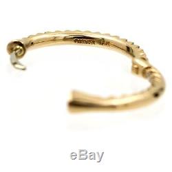 ROBERTO COIN Diamond Hoop Earrings in 18K Rose Gold 18mm