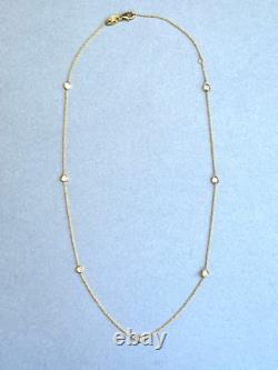 ROBERTO COIN Diamonds By The Inch 7-Station Necklace 18K Yellow Gold 18