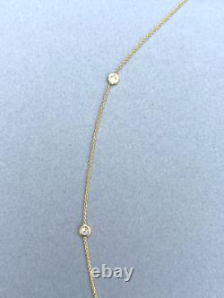 ROBERTO COIN Diamonds By The Inch 7-Station Necklace 18K Yellow Gold 18