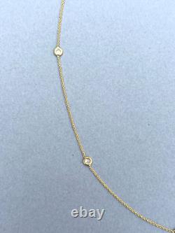ROBERTO COIN Diamonds By The Inch 7-Station Necklace 18K Yellow Gold 18