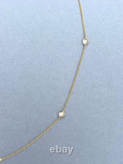 ROBERTO COIN Diamonds By The Inch 7-Station Necklace 18K Yellow Gold 18