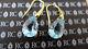 Roberto Coin Ipanema Pear Shaped Blue Topaz 18k Earrings