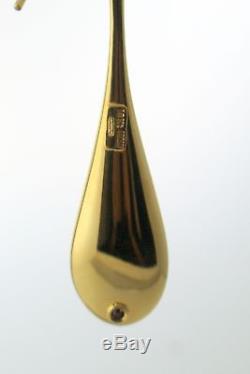 Roberto Coin Long Teardrop Earrings 18k Yellow Gold New In Box $1040 6.3 Grams